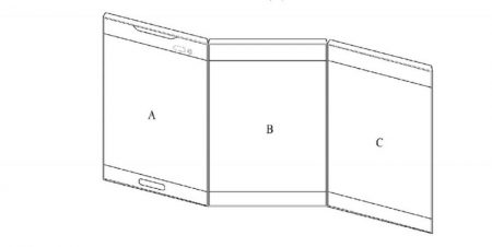 پتنت جدید ال‌جی یک اسمارت‌فون منعطف با نمایشگر سه صفحه‌ای را نشان می‌دهد